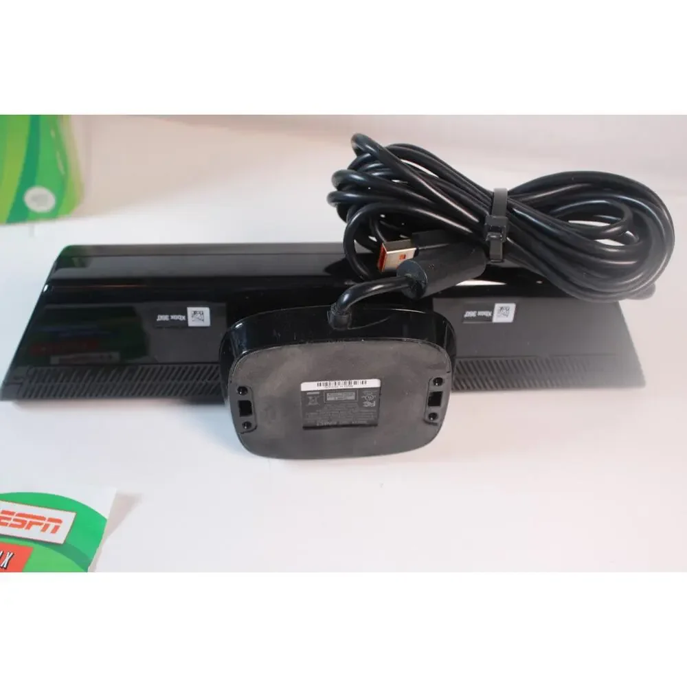 Microsoft Xbox 360 Kinect Sensor Bar In Box With 4 Games & AC Adapter Tested